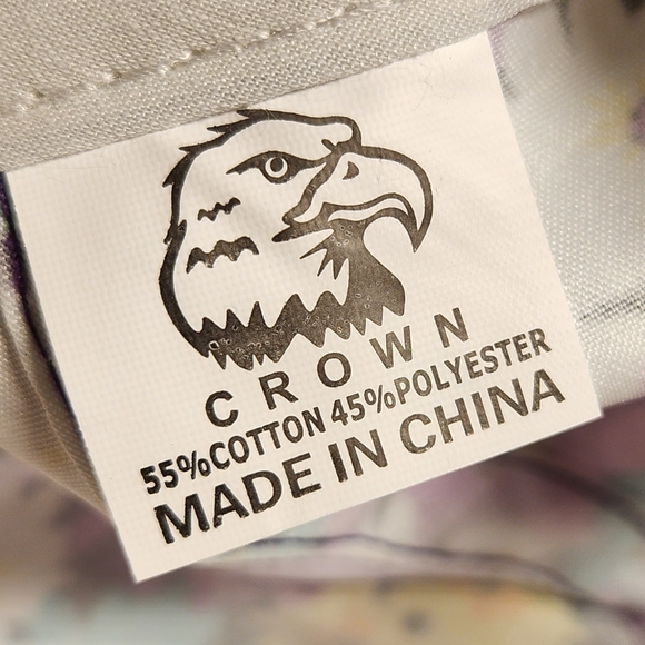 Floral Crown Snapback Hat Blank - Picture 2 of 4